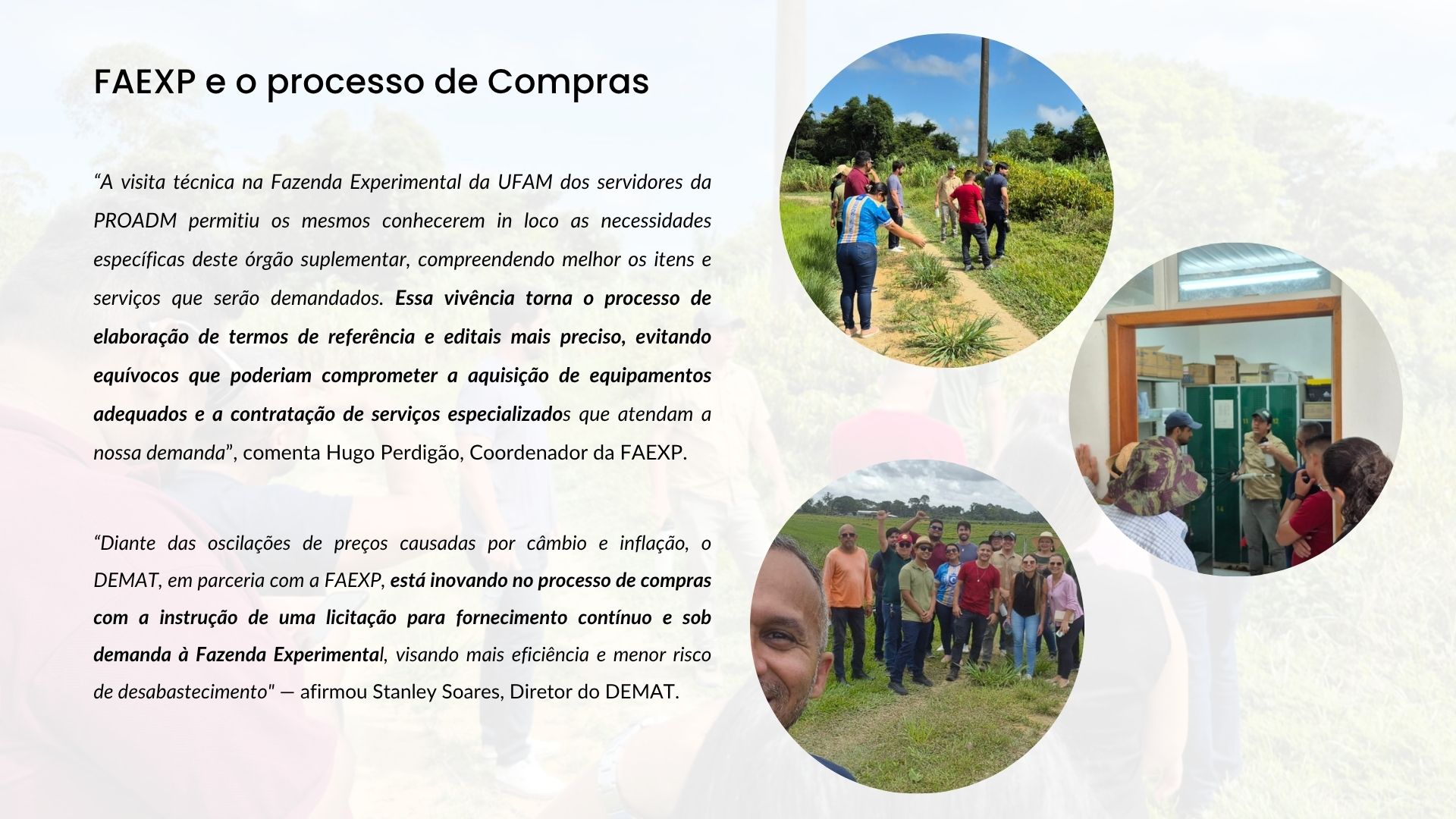 Visita Técnica da PROADM a FAEXP 3